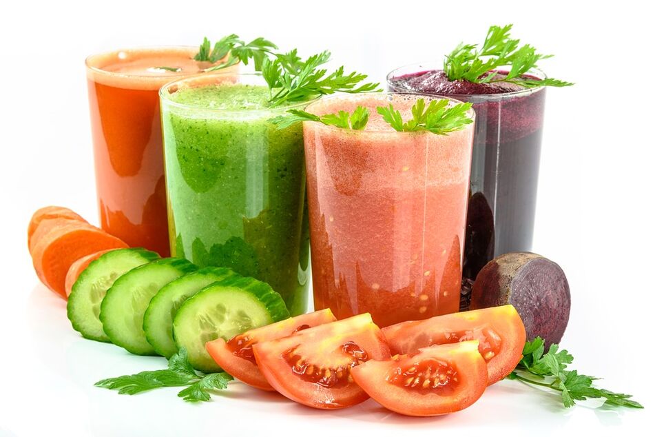 Gemüse-Smoothies zum Abnehmen und Entschlacken des Körpers